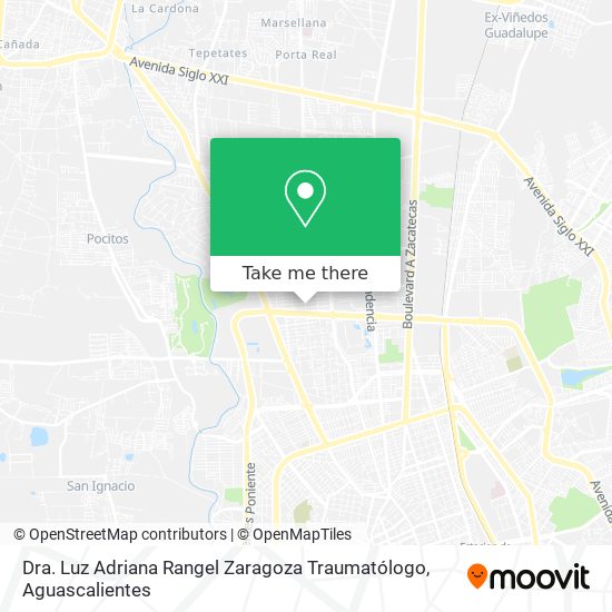 Dra. Luz Adriana Rangel Zaragoza Traumatólogo map