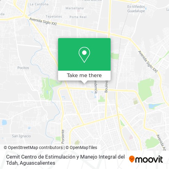Mapa de Cemit Centro de Estimulación y Manejo Integral del Tdah