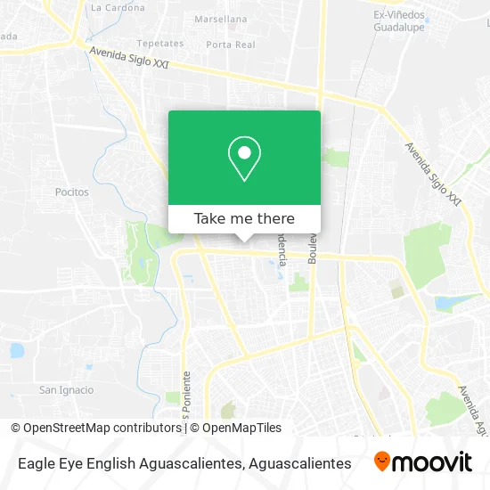 Eagle Eye English Aguascalientes map