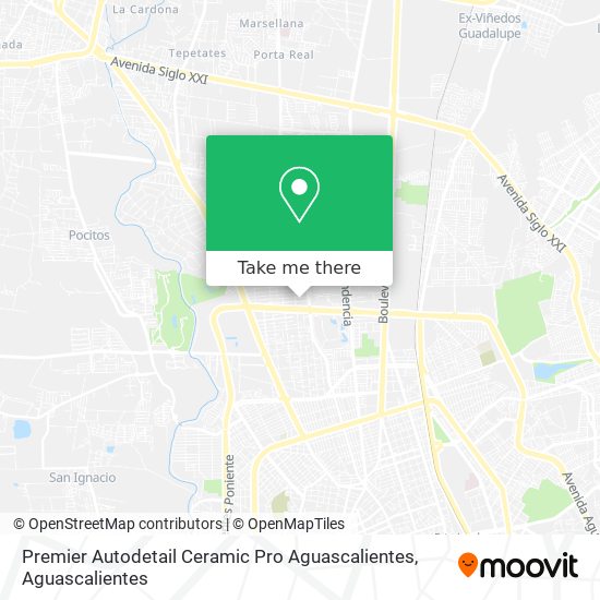 Premier Autodetail Ceramic Pro Aguascalientes map