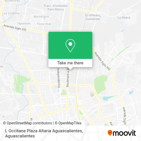 L Occitane Plaza Altaria Aguascalientes map