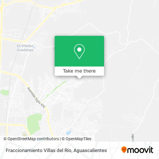 Fraccionamiento Villas del Río map