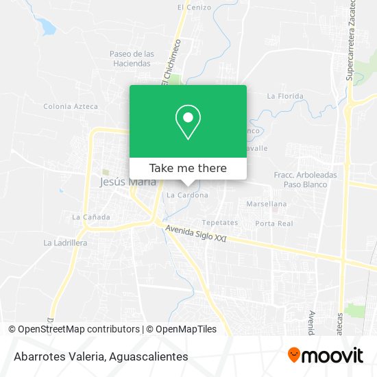 Abarrotes Valeria map