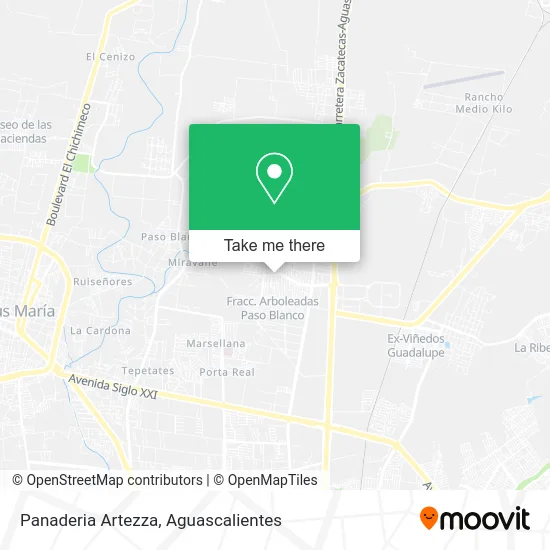 Panaderia Artezza map
