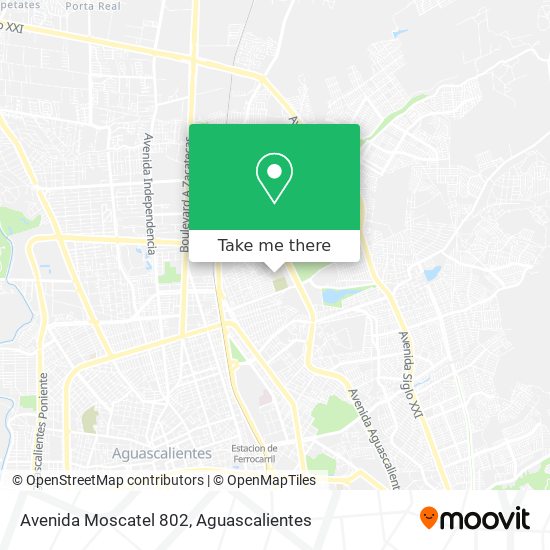 Mapa de Avenida Moscatel 802