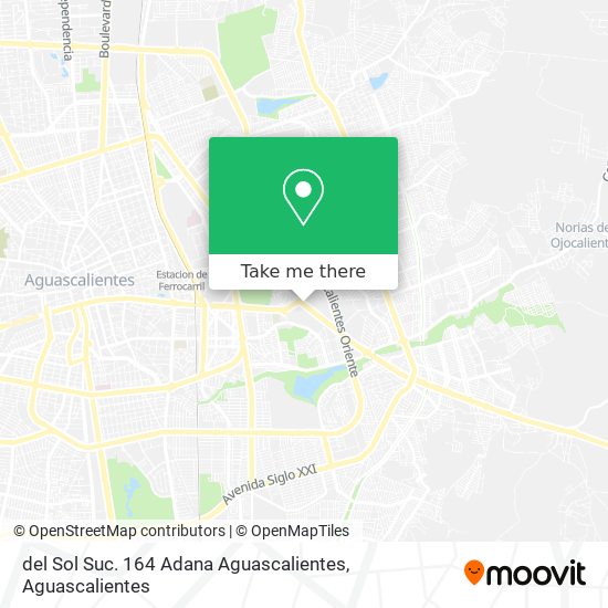 del Sol Suc. 164 Adana Aguascalientes map
