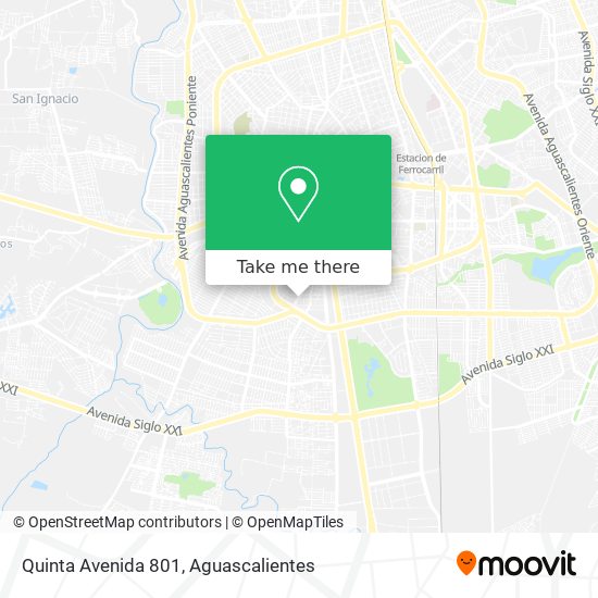 Mapa de Quinta Avenida 801