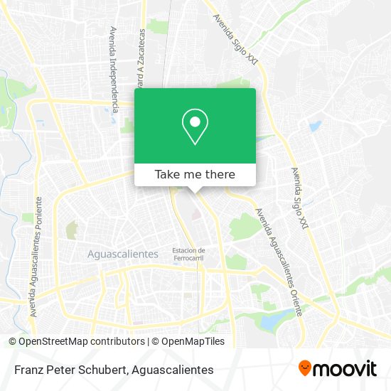 Franz Peter Schubert map