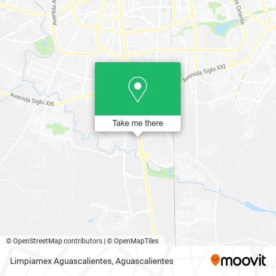 Mapa de Limpiamex Aguascalientes