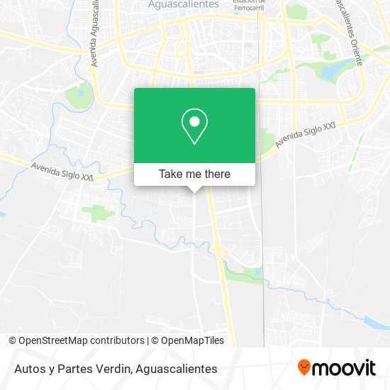 Autos y Partes Verdin map