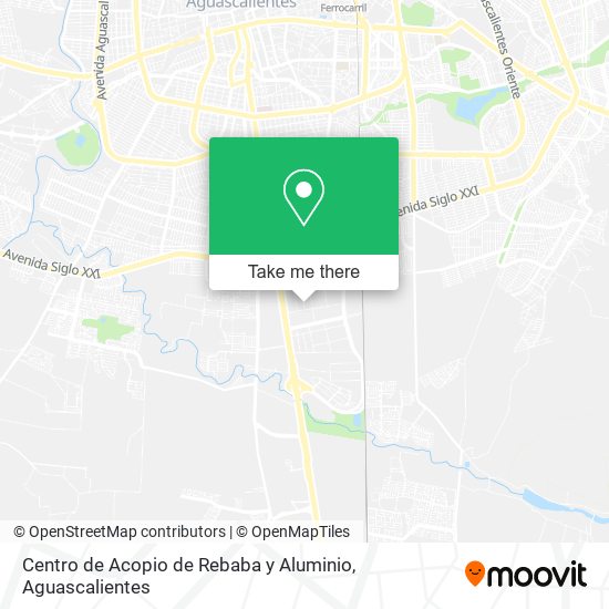 Centro de Acopio de Rebaba y Aluminio map