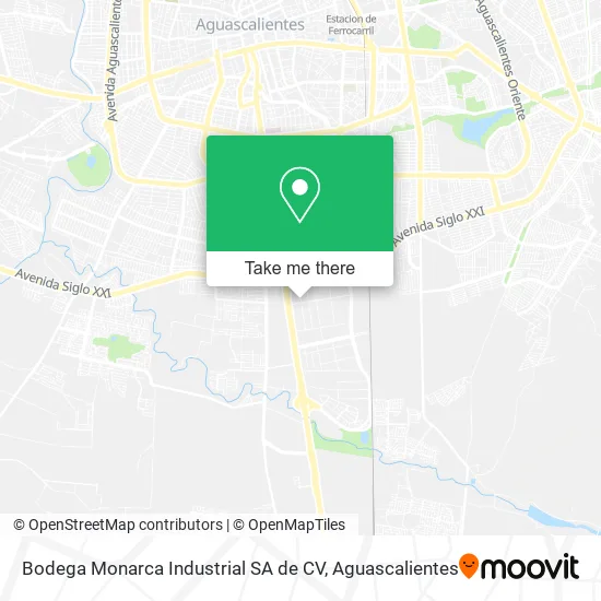 Mapa de Bodega Monarca Industrial SA de CV