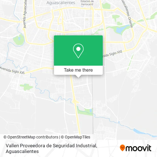 Mapa de Vallen Proveedora de Seguridad Industrial