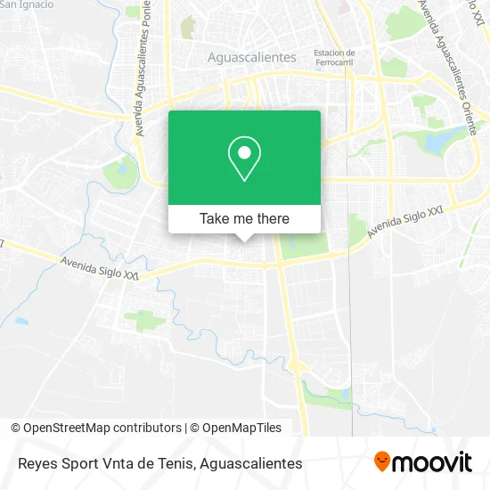 Reyes Sport Vnta de Tenis map
