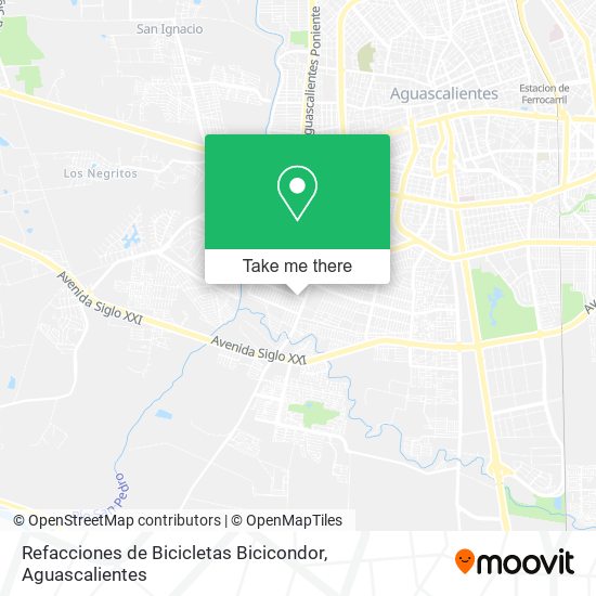 Refacciones de Bicicletas Bicicondor map