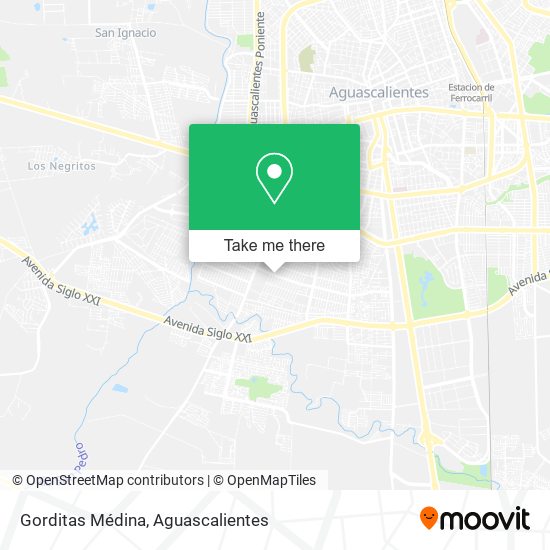 Gorditas Médina map