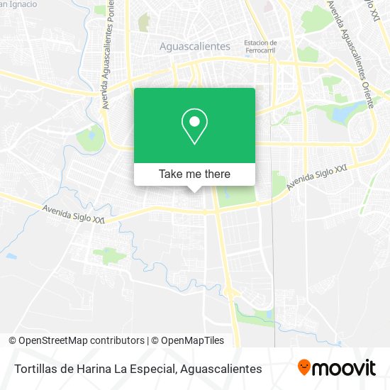 Mapa de Tortillas de Harina La Especial