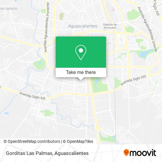 Gorditas Las Palmas map