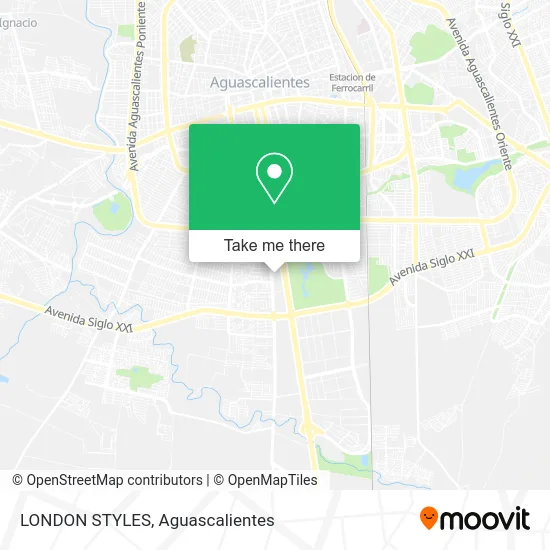 LONDON STYLES map