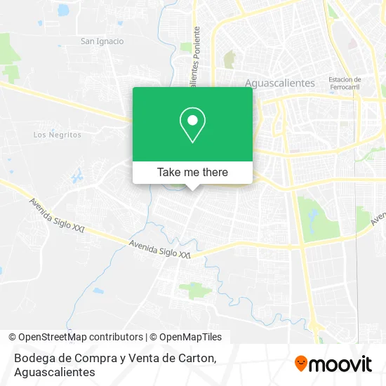 Bodega de Compra y Venta de Carton map