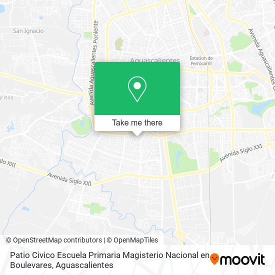 Patio Civico Escuela Primaria Magisterio Nacional en Boulevares map