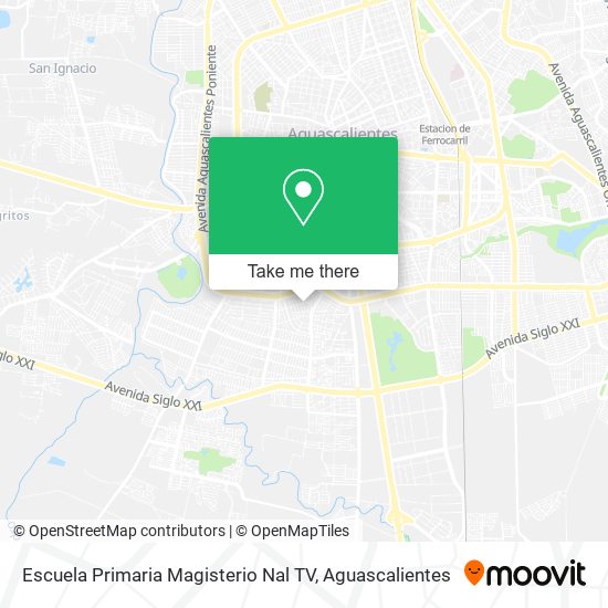 Escuela Primaria Magisterio Nal TV map