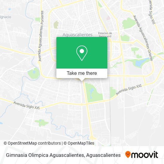 Gimnasia Olimpica Aguascalientes map