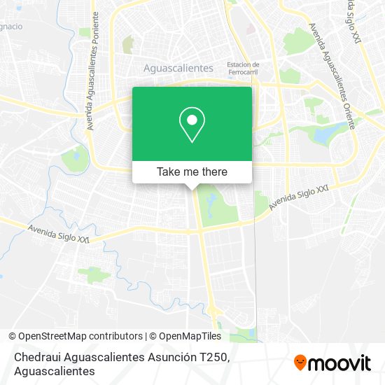Mapa de Chedraui Aguascalientes Asunción T250
