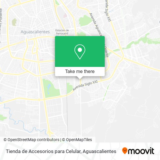 Mapa de Tienda de Accesorios para Celular