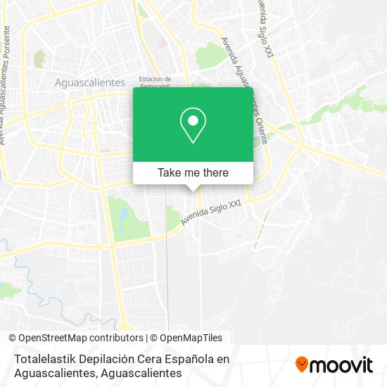 Mapa de Totalelastik Depilación Cera Española en Aguascalientes