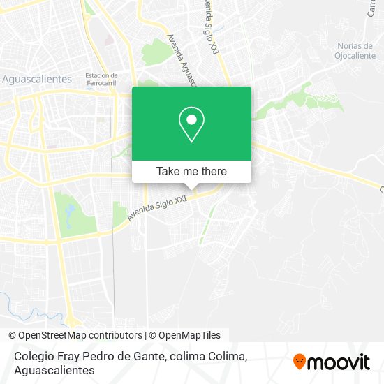 Mapa de Colegio Fray Pedro de Gante, colima Colima