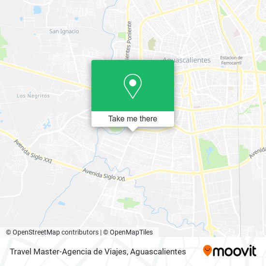 Mapa de Travel Master-Agencia de Viajes