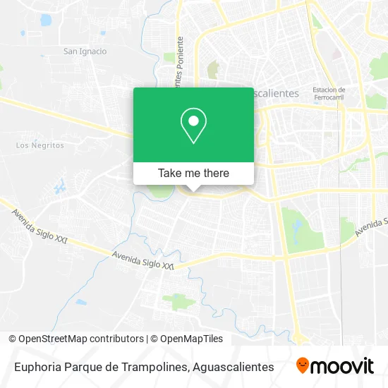 Euphoria Parque de Trampolines map