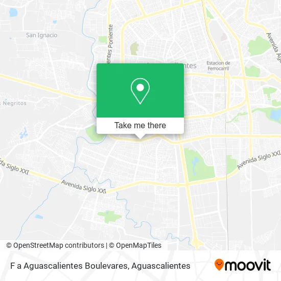 F a Aguascalientes Boulevares map