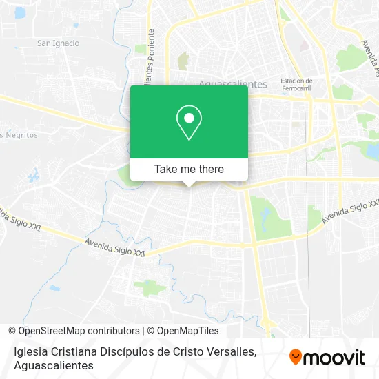 Iglesia Cristiana Discípulos de Cristo Versalles map