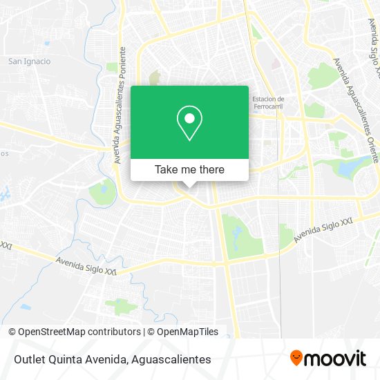 Outlet Quinta Avenida map