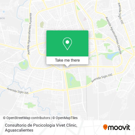 Mapa de Consultorio de Pscicologia Vivet Clinic