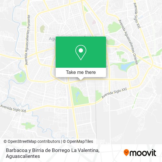 Mapa de Barbacoa y Birria de Borrego La Valentina