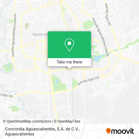 Concordia Aguascalientes, S.A. de C.V. map