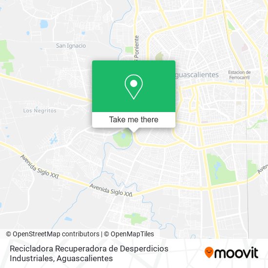 Mapa de Recicladora Recuperadora de Desperdicios Industriales