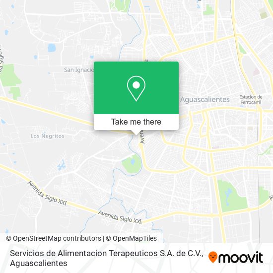 Mapa de Servicios de Alimentacion Terapeuticos S.A. de C.V.