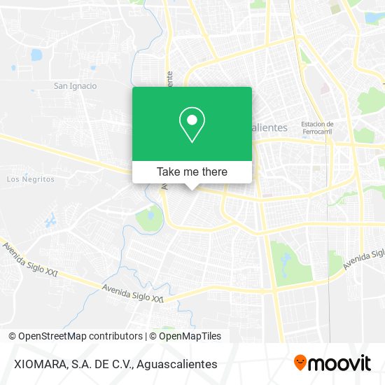 XIOMARA, S.A. DE C.V. map