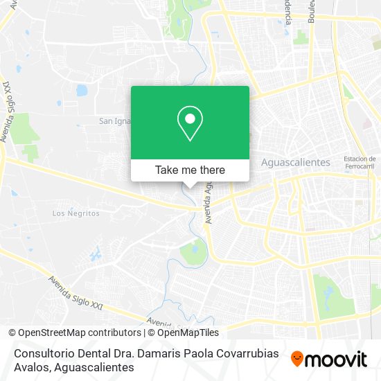 Consultorio Dental Dra. Damaris Paola Covarrubias Avalos map