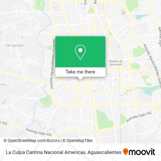 La Culpa Cantina Nacional Americas map