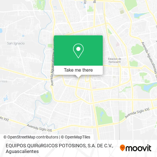 EQUIPOS QUIRúRGICOS POTOSINOS, S.A. DE C.V. map