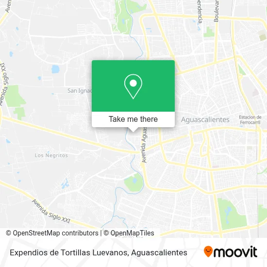 Expendios de Tortillas Luevanos map