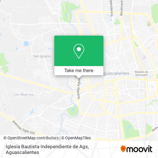 Mapa de Iglesia Bautista Independiente de Ags