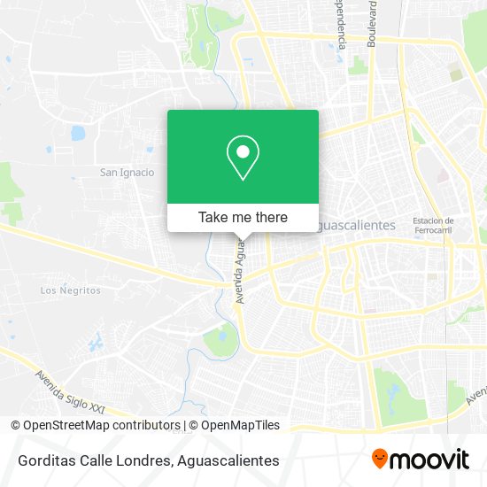 Gorditas Calle Londres map