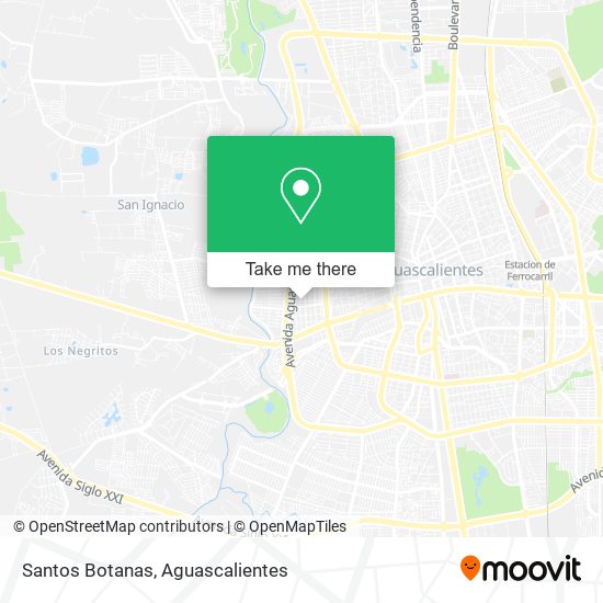 Mapa de Santos Botanas