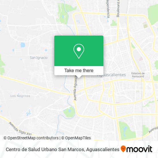 Mapa de Centro de Salud Urbano San Marcos